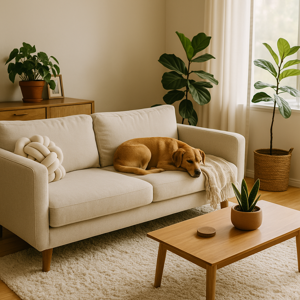 Dog on Couch