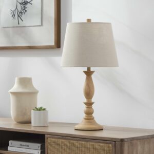 Utsunomiya Cream Wood Table Lamp
