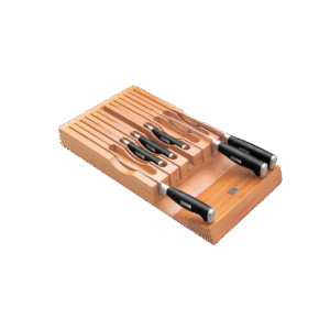 ZWILLING Bamboo Knife Storage Tray – In-Drawer Organizer for 13 Knives