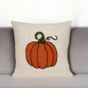 Pumpkin Silhouette Throw Pillow