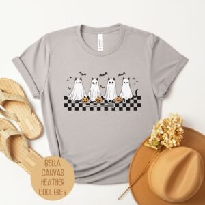 Ghost Cat Halloween Shirt – Spooky & Adorable Cat-Inspired Tee